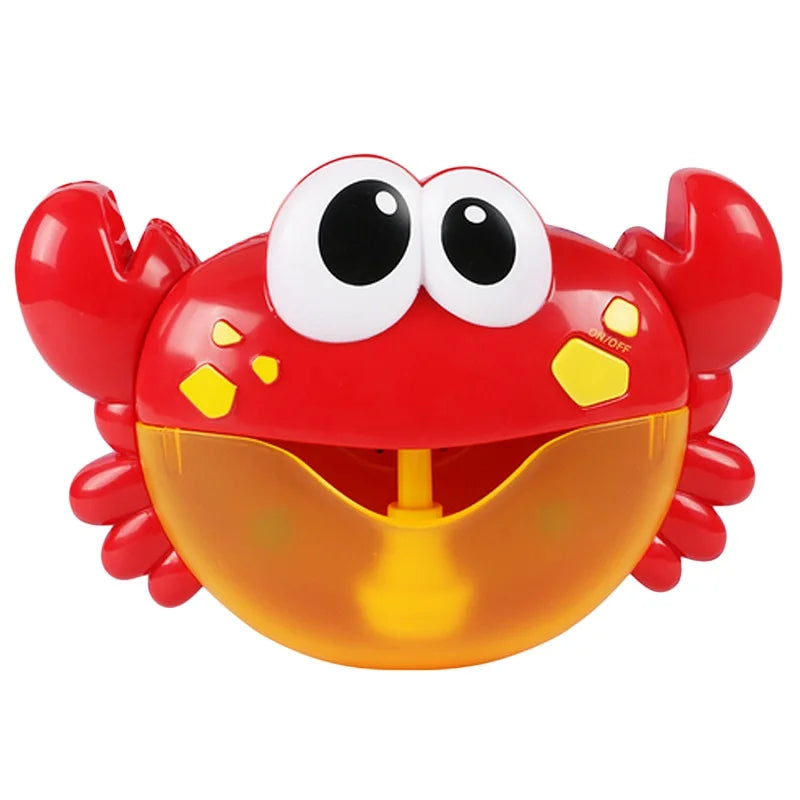 Cute Crab Bubble Machine Soap Water Automatic Blowing Bubble with Music Outdoor Toys Baby Bathing Funny Toys