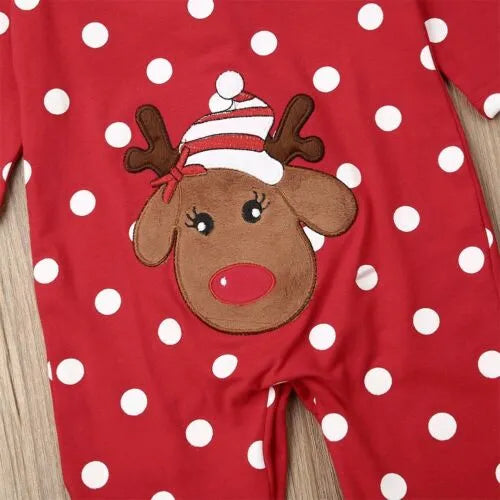 Christmas Baby Boy Romper Girl Clothes Printed Long Sleeve One-Piece Xmas Rompers Newborn Jumpsuit Infant Outfits